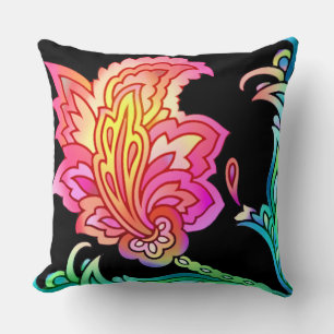 Cojín Decorativo Neon Flowers