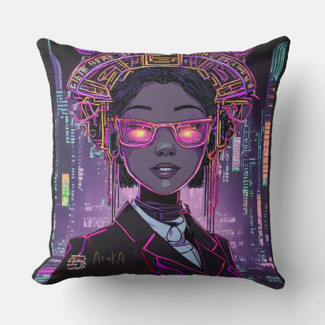 Cojín Decorativo Neon Future ID1028 (Anverso)