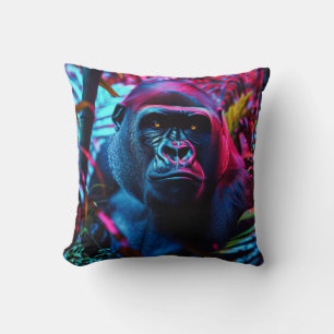 Cojín Decorativo Neon Gorilla