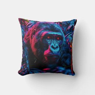Cojín Decorativo Neon Gorilla