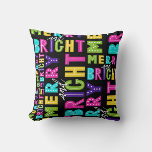 Cojín Decorativo Neon Merry y Bright