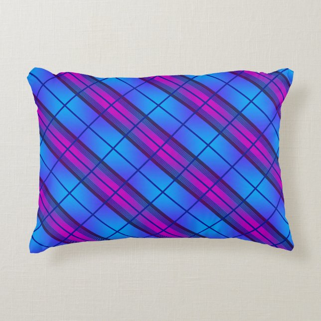 Cojín Decorativo Neón morado azul (Anverso)