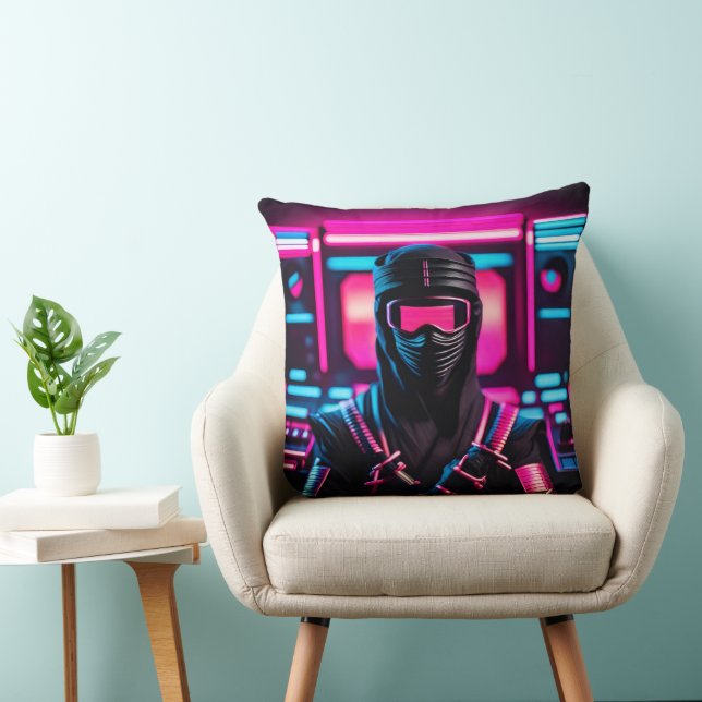 Cojín Decorativo neon ninja (Silla)