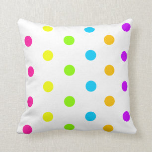 Cojín Decorativo Neon Polka Dot Pillow