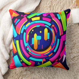 Cojín Decorativo Neon Pulse: Una sinfonía digital