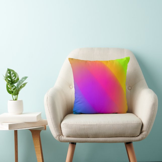 Cojín Decorativo Neon Rainbow 16x16 (Silla)