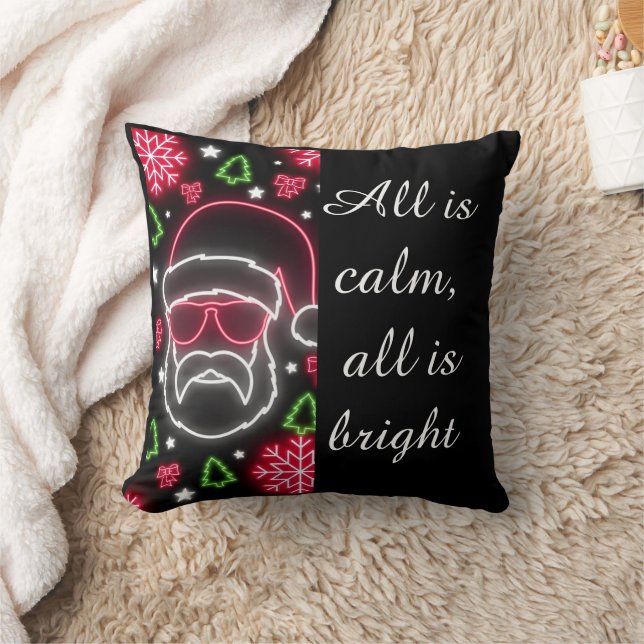 Cojín Decorativo Neon Santa Glow Pillow (Manta)