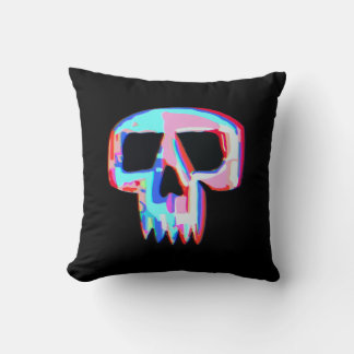 Cojín Decorativo Neon Skull