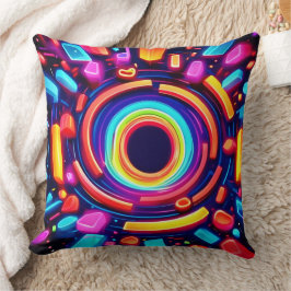 Cojín Decorativo Neon Vortex Odyssey