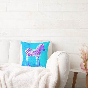 Cojín Decorativo Neon Zebra