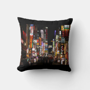 Cojín Decorativo Neones de Tokio por noche