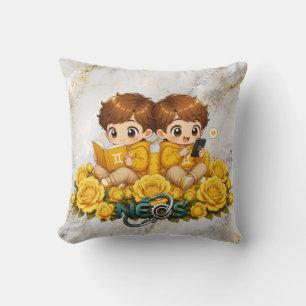 Cojín Decorativo Neos Kawaii Zodiaco Géminis