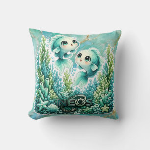 Cojín Decorativo Neos Kawaii Zodíaco Piscis