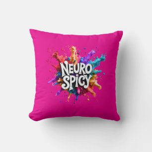Cojín Decorativo NEUROSPICY neurodiversidad autismo tdah dislexia