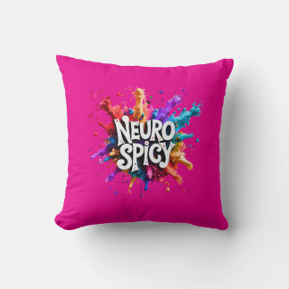 Cojín Decorativo NEUROSPICY neurodiversidad autismo tdah dislexia