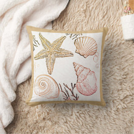 Cojín decorativo Neutral Seashells de Shell Beach