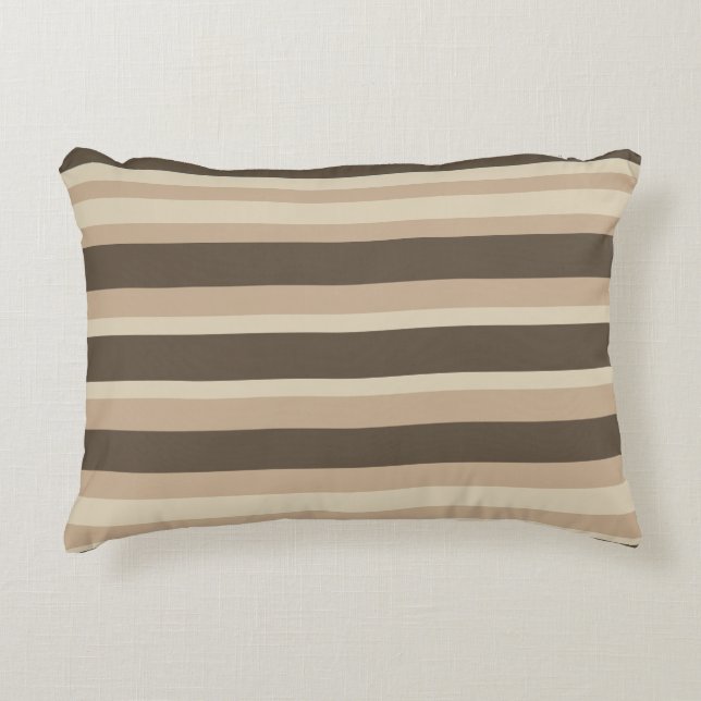 Cojín Decorativo Neutral striped  (Anverso)