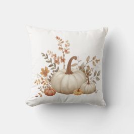 Cojín Decorativo Neutral White Pumpkin Fall Decorative Pillow