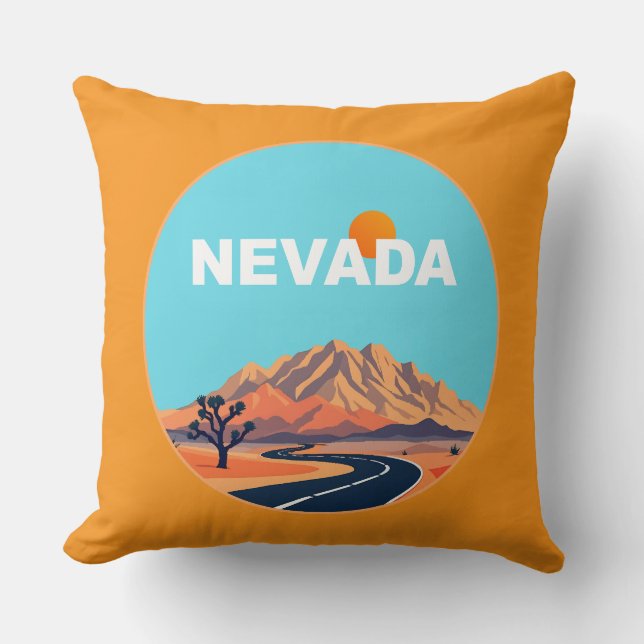 Cojín Decorativo Nevada Estados Unidos de América (Anverso)