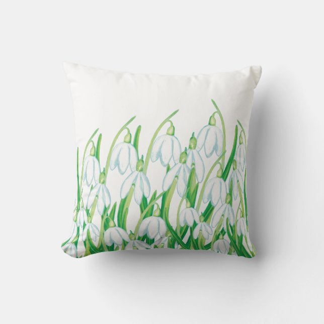 Cojín Decorativo Nevadas de primavera (Anverso)
