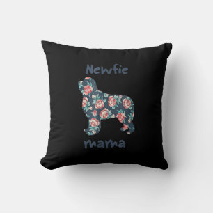 Cojín Decorativo Newfie mama regalo de madre de perro recién fund