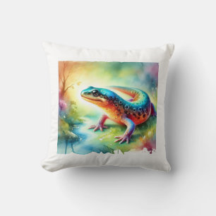 Cojín Decorativo Newt in a Vibrant Watercolor Scene 100924AREF122 -