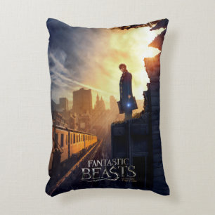 Cojín Decorativo NEWT SCAMANDER™ en edificio destruido