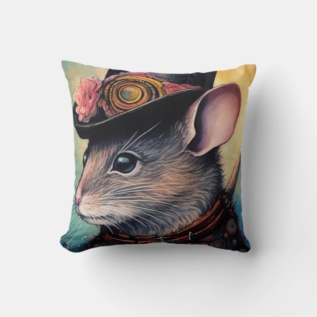 Cojín Decorativo Nibblenose Top Hat Steampunk (Anverso)