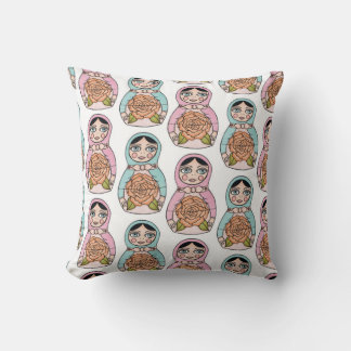 Cojín Decorativo Nidificación de muñeca apiladora matryoshka almoha