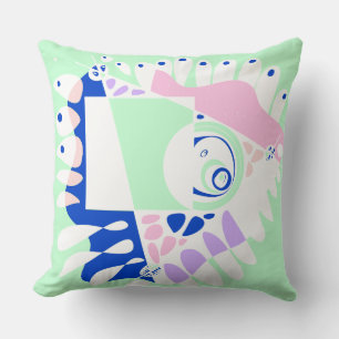 Cojín Decorativo Nido de pájaro - Blanco de menta