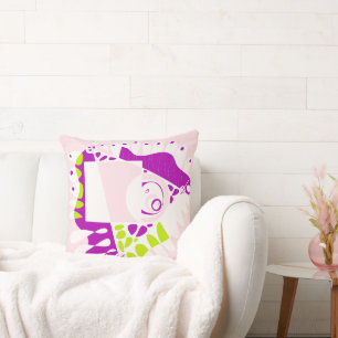 Cojín Decorativo Nido de pájaro - Blanco Lemonade rosa