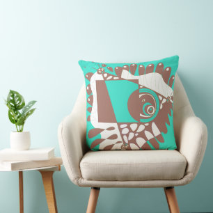 Cojín Decorativo Nido de pájaro - Marrón de menta