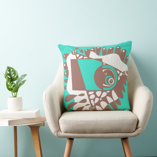 Cojín Decorativo Nido de pájaro - Marrón de menta (Silla)