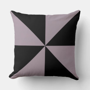 Cojín Decorativo Niebla Marina Morado y Negro Pinwheel