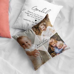 Cojín Decorativo Nietos Hacen que la Vida sea Grandiosa Abuelo 3 Fo