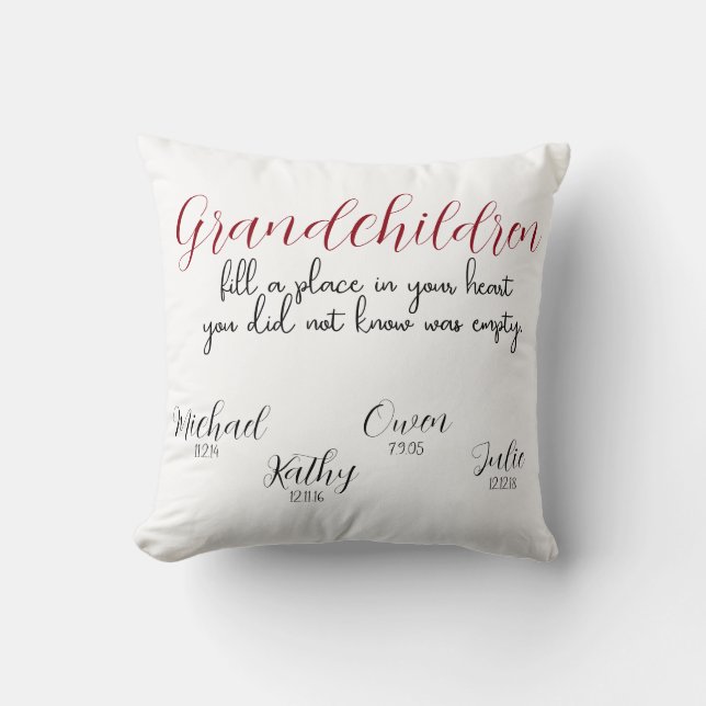 Cojín Decorativo Nietos Pillow (Anverso)