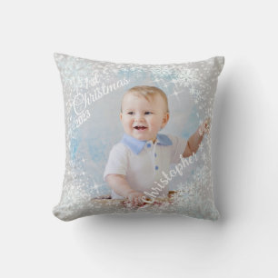 Cojín Decorativo Nieve brillante y grisácea