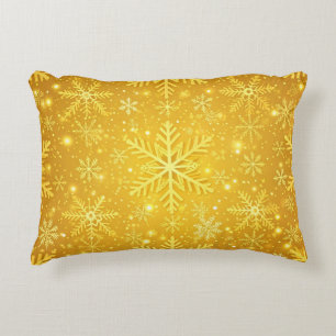 Cojín Decorativo Nieve Dorada