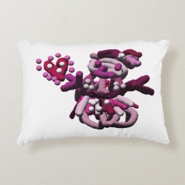 Cojín Decorativo Nieve fiesta rosa