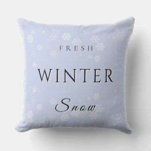 Cojín Decorativo Nieve fresca de invierno con nieve
