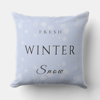 Cojín Decorativo Nieve fresca de invierno con nieve