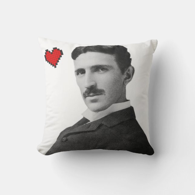 Cojín Decorativo Nikola Tesla (Anverso)