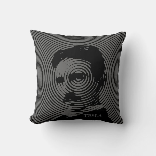 Cojín Decorativo Nikola Tesla (Anverso)