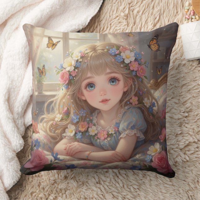 Cojín Decorativo Niña Caprichosa  (Manta)