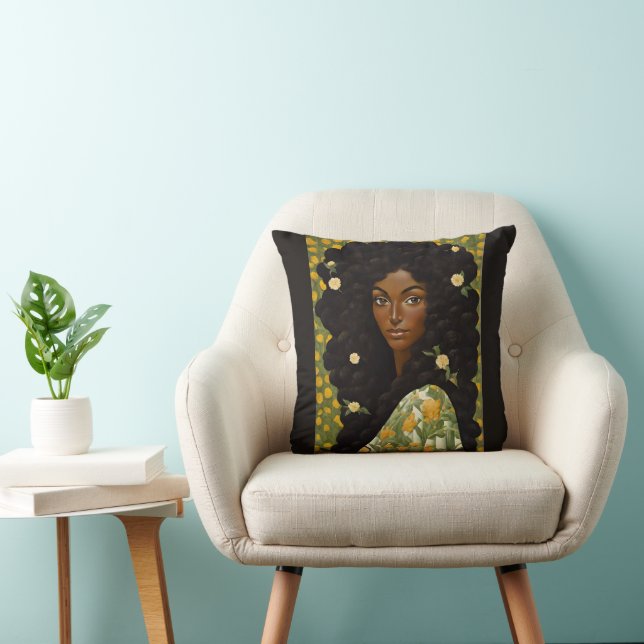 Cojín Decorativo Niña Flor (Silla)