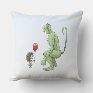 Cojín Decorativo Niña y duende