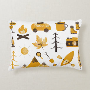 Cojín Decorativo Niñas felices acentos de acento de acento de acamp