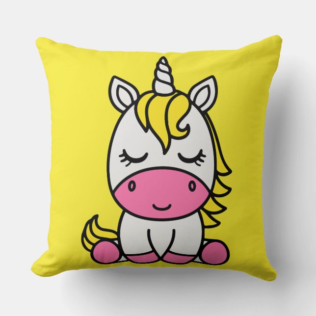 Cojín Decorativo Niñas Unicorn Pony (Anverso)