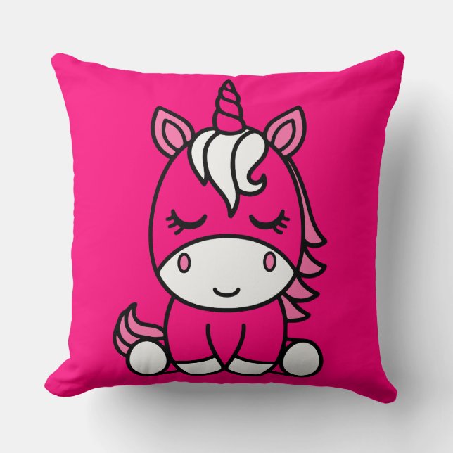 Cojín Decorativo Niñas Unicorn Pony (Anverso)