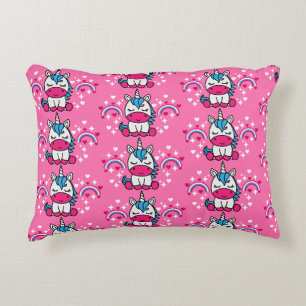 Cojín Decorativo Niñas Unicornio Pony Rosa